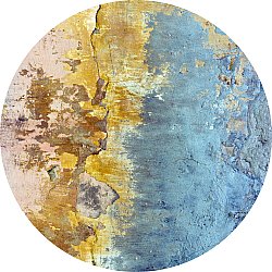 Rond vloerkleed - Manlieu (blauw/multi/goud)
