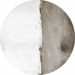 Rond vloerkleed - Prades (wit/grijs)