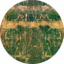 Rond vloerkleed - Cantoria (beige/groen)