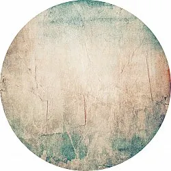 Rond vloerkleed - Giave (beige/blauw)