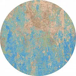Rond vloerkleed - Pavoa (blauw)