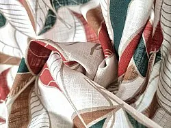 Katoenen tafelkleed - Amalie (beige/rust)