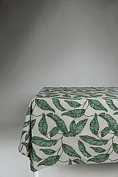 Katoenen tafelkleed - Leaves (groen)