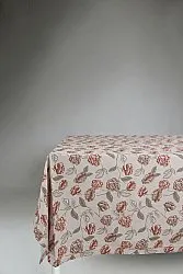 Katoenen tafelkleed - Wreath (roze)