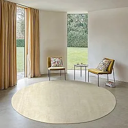 Rond vloerkleed - Recycled PET with viscose look (mint)