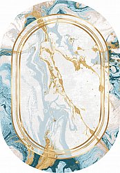 Ovaal tapijt - Emery (blauw)