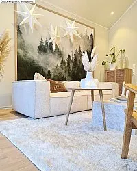 Hoogpolig vloerkleed - Cosy (wit)