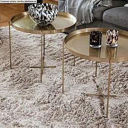 Ronde vloerkleden - Kanvas (beige)
