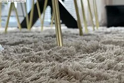 Hoogpolig vloerkleed - Kanvas (beige)