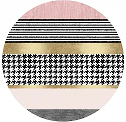 Rond vloerkleed - Esme (roze/multi)
