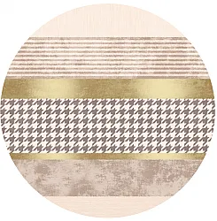Rond vloerkleed - Esme (beige/multi)