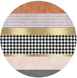 Rond vloerkleed - Esme (oranje/multi)