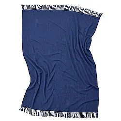 Dekens - Veya cotton throw (marineblauw)