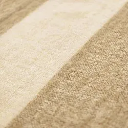 Dekens - Wollenmix plaid - Beatriz Stripe (beige/wit)
