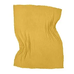 Dekens - Mousseline plaid - Dorena (mosterdgeel)