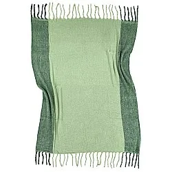 Plaid dekens - throw van wolmix - Carol (groen)