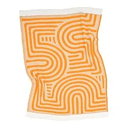 Dekens - Wollenmix plaid - Melody (beige/oranje)
