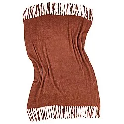 Plaid dekens - throw van wolmix - Samantha (koper)