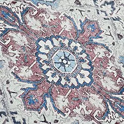 Vlakgeweven vloerkleed - Birjand (blauw)