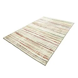 Vlakgeweven vloerkleed - Delara (beige/multi)