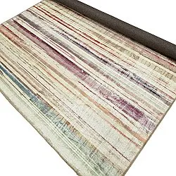 Vlakgeweven vloerkleed - Delara (beige/multi)