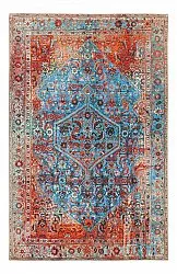 Vlakgeweven vloerkleed - Mardin (rood/blauw)