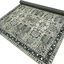 Vlakgeweven vloerkleed - Yasirah (blauw/groen)