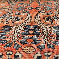Vlakgeweven vloerkleed - Yasirah (oranje)