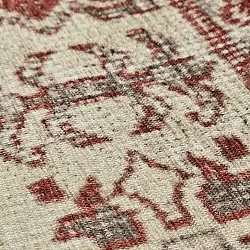 Vlakgeweven vloerkleed - Zuleina (rood)