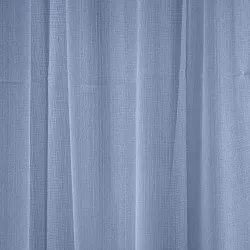 Gordijnen - Gordijn met linnenimitatie Andrada (donkerblauw)