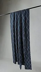 Gordijn - Bailey (donkerblauw)