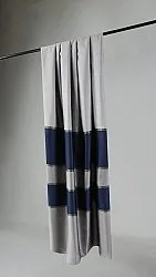 Gordijn - Austin (grijs/blauw)