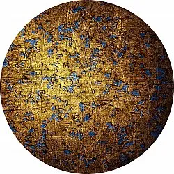 Rond vloerkleed - Leiria (goud)