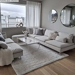 Hoogpolig vloerkleed - Cosy (wit)