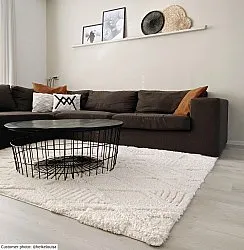 Hoogpolig vloerkleed - Rostock (offwhite)