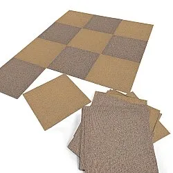Vloerbedekking - Almeria Tapijttegels 24 st. (beige)
