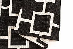 Vloerkleden voor binnen en buiten - Brussels Silver (zwart)