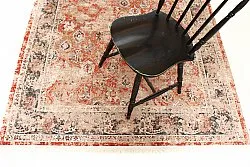 Rond vloerkleed - Douz (rood/multi)