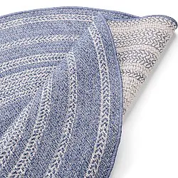 Rond vloerkleed - Indoor/Outdoor Angus (blauw)