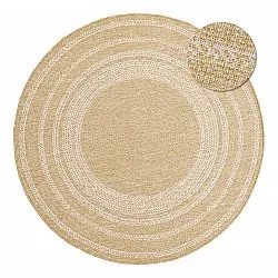 Rond vloerkleed - Indoor/Outdoor Angus (natuur)