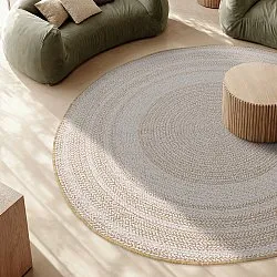 Rond vloerkleed - Indoor/Outdoor Angus (natuur)