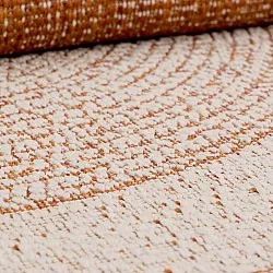 Rond vloerkleed - Indoor/Outdoor Angus (rood)