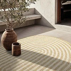 Ovaal tapijt - Indoor/outdoor Leander (natuur)