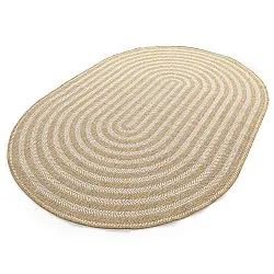 Ovaal tapijt - Indoor/outdoor Leander (natuur)