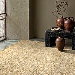 Vloerkleden voor binnen en buiten - Milford Wool Look (geel)