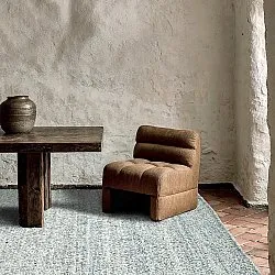 Vloerkleden voor binnen en buiten - Milford Wool Look (lichtblauw)