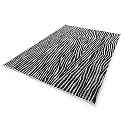 Vloerkleden voor binnen en buiten - utomhusmatta - Vaura (zwart/wit)