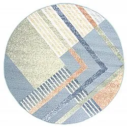 Ronde vloerkleden - Indoor/Outdoor Trivia (blauw/multi)