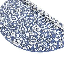 Rond vloerkleed - Brussels Ocean (blauw)