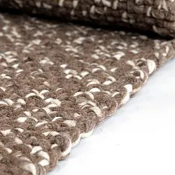 Vloerkleden voor binnen en buiten - Orta Wool Look (bruin)